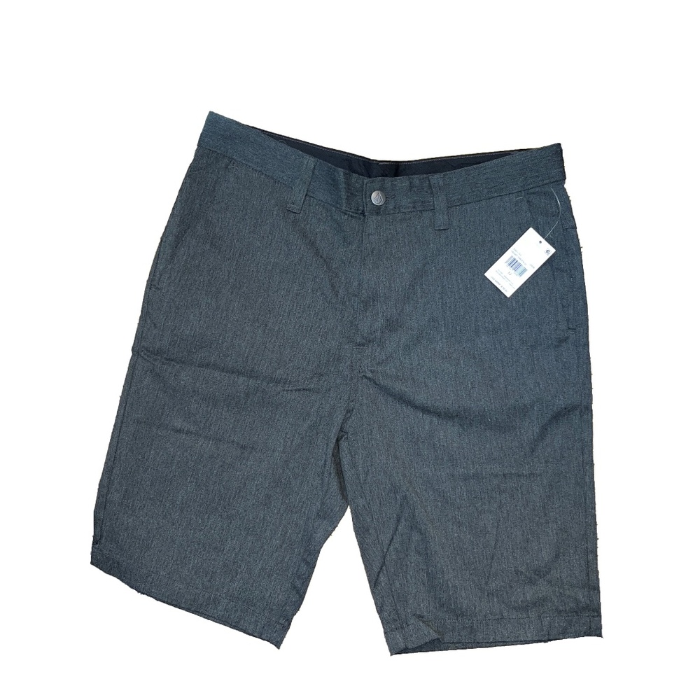 Volcom Vmonty Stretch 22 Chino Shorts Size 32 Charcoal Heather Brand New w/ Tags